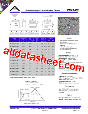 PCXA402-R10M型号图片