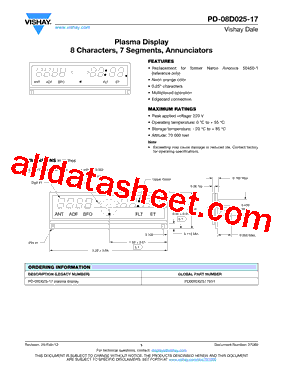 PD-08D025-17PLASMADISPLAY型号图片