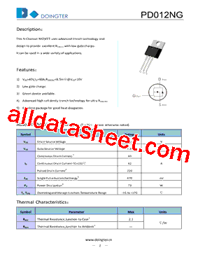 PD012NG型号图片