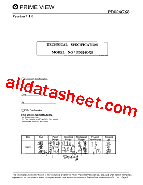 PD024OX8型号图片