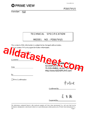 PD057VU5型号图片