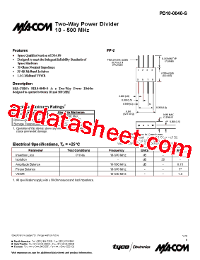 PD10-0040-S型号图片