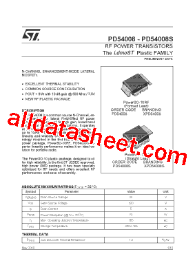 PD54008-PD54008S型号图片