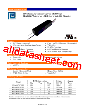 PDA060W-1A6B型号图片