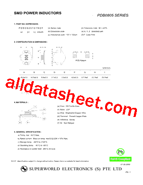 PDB0805100MZF型号图片