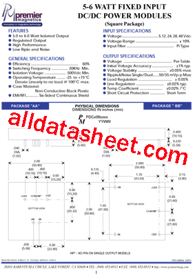 PDCS06087型号图片