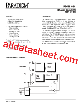 PDM41024LA10SOA型号图片