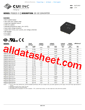 PDQE20-Q48-S15-D型号图片