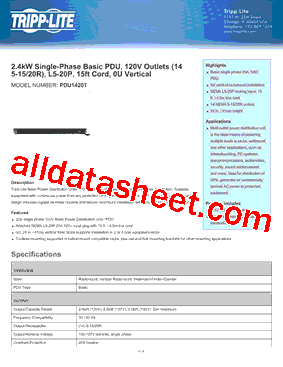 PDU1420T型号图片