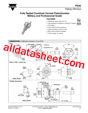 PE30L0FJ204MFB型号图片