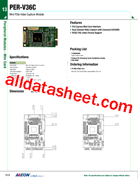 PER-V36C型号图片