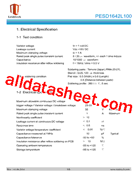 PESD1642L100型号图片