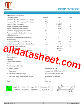 PESD1863L250型号图片