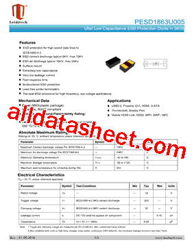 PESD1863U005型号图片
