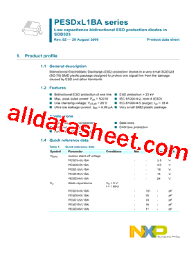 PESD3V3L1BA型号图片