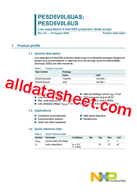 PESD5V0L6UAS,118型号图片