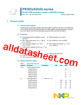 PESD5V0S2UQ型号图片