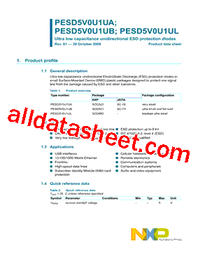 PESD5V0U1UL,315型号图片