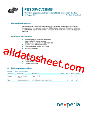PESD5V0V2BMB型号图片