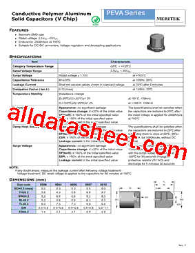 PEVA16V101M0506型号图片