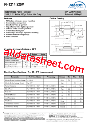 PH1214-220M型号图片