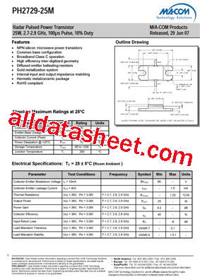 PH2729-25M型号图片