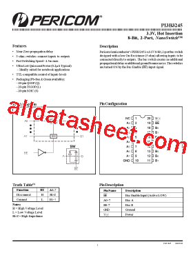 PI3B3245QEX型号图片