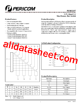 PI3B3257QE型号图片