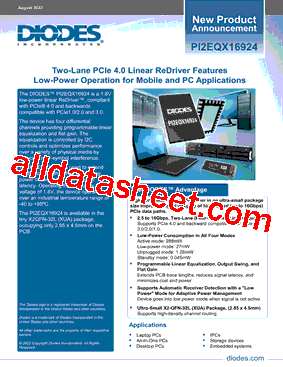 PI3EQX16904GL型号图片