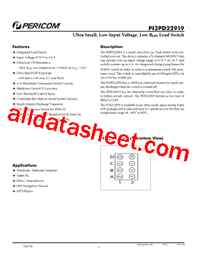 PI3PD22919GBE型号图片
