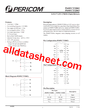 PI49FCT32802QEX型号图片