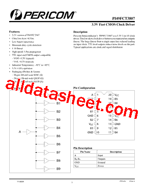 PI49FCT3807DHE型号图片