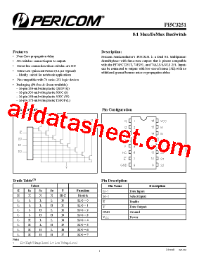 PI5C3251QE型号图片