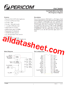 PI6C20400SHE型号图片