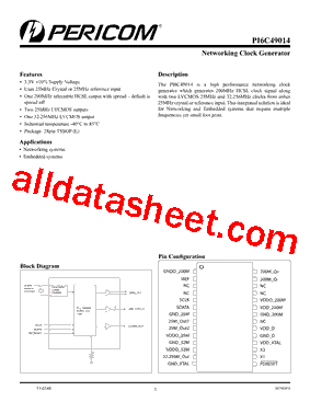 PI6C49014型号图片