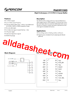 PI6C4911505型号图片