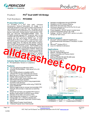 PI7C8952型号图片