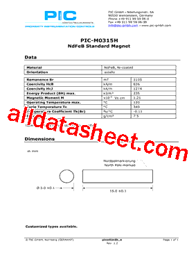 PIC-M0315H型号图片