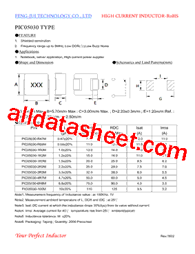 PIC05030-R68M型号图片