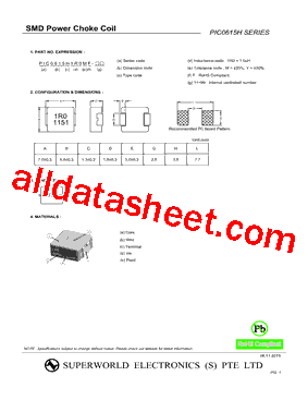 PIC0615H1R0MF型号图片