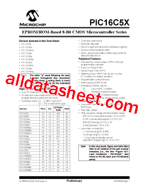 PIC16C54-HS/SS型号图片