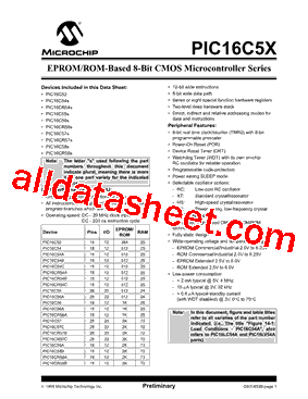 PIC16C56-XTI-P型号图片