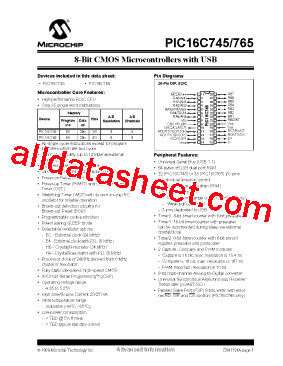 PIC16C745/PT型号图片