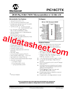 PIC16C774-20I/SS型号图片