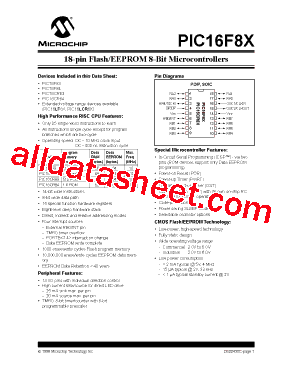 PIC16F83-20/P型号图片