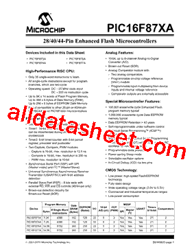 PIC16F87XATI/ML型号图片
