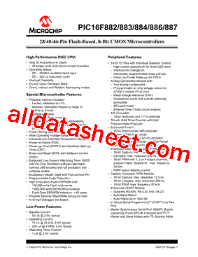 PIC16F884T-ISOSQTP型号图片
