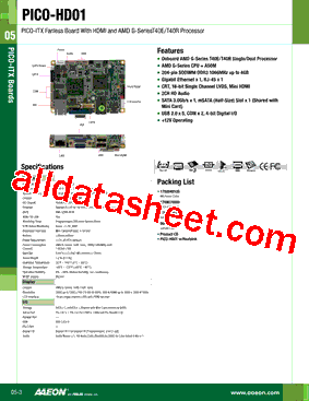 PICO-HD01-A10型号图片