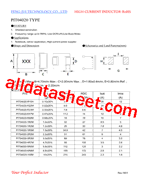 PIT04020-100M型号图片