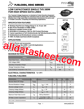 PJSLC154C型号图片